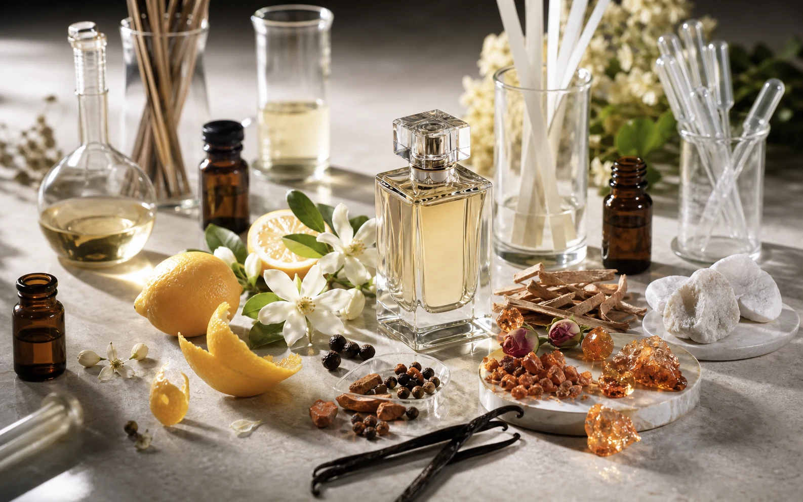Aromatic materials that form a perfume accord